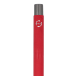 Stylo en aluminium recyclé à toucher doux et encre bleue couleur rouge sixième vue