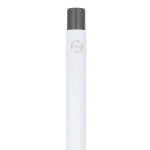 Stylo en aluminium recyclé à toucher doux et encre bleue couleur blanc sixième vue