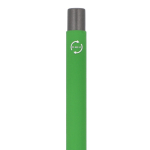 Stylo en aluminium recyclé à toucher doux et encre bleue couleur vert lime sixième vue
