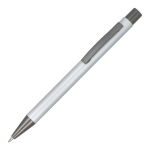 Stylo en aluminium recyclé à toucher doux et encre bleue