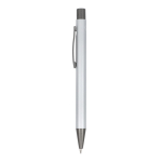 Stylo en aluminium recyclé à toucher doux et encre bleue troisième vue
