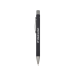 Stylo en aluminium recyclé à toucher doux et encre bleue vue principale