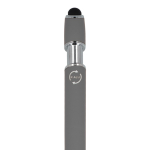 Stylo en aluminium recyclé avec clip robuste et encre noire couleur gris sixième vue