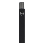 Stylo en aluminium au toucher doux, corps fin et encre noire couleur noir sixième vue