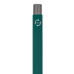 Stylo en aluminium au toucher doux, corps fin et encre noire couleur vert foncé sixième vue