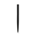 Stylo à bille rotatif en aluminium recyclé à encre noire couleur noir troisième vue