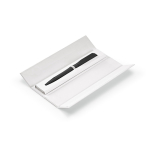 Stylo à bille rotatif en aluminium recyclé à encre noire couleur noir vue de la boîte
