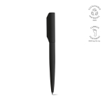 Stylo à bille rotatif en aluminium recyclé à encre noire couleur noir