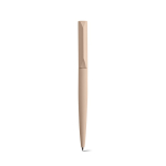 Stylo à bille rotatif en aluminium recyclé à encre noire couleur champagne deuxième vue