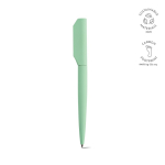 Stylo à bille rotatif en aluminium recyclé à encre noire couleur vert pastel