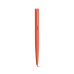 Stylo à bille rotatif en aluminium recyclé à encre noire couleur saumon deuxième vue