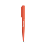 Stylo à bille rotatif en aluminium recyclé à encre noire couleur saumon