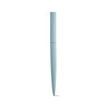 Stylo à bille rotatif en aluminium recyclé à encre noire couleur bleu pastel vue arrière