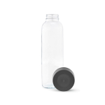 Gourde en verre fabriquée en Europe avec bouchon anti-fuite 800ml couleur transparent deuxième vue