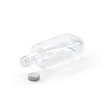 Bouteille en verre fabrication UE, bouchon argenté anti-fuite 700 ml couleur transparent troisième vue
