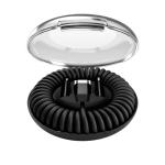 Câble en plastique recyclé tout-en-un avec charge rapide 60 W couleur noir deuxième vue