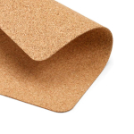 Tapis de bureau rectangulaire en liège fabriqué en Europe couleur naturel vue détaillée