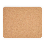 Panneau rectangulaire en liège naturel double face fabriqué en Europe couleur naturel vue frontale
