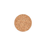 Set de sous-verres ronds en liège naturel fabriqué en Europe couleur naturel deuxième vue frontale