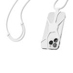 Lanière en nylon réglable pour suspendre votre téléphone couleur blanc deuxième vue
