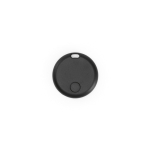 Localisateur en plastique recyclé compatible avec Apple et Android couleur noir deuxième vue frontale