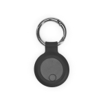 Localisateur en plastique recyclé compatible avec Apple et Android couleur noir vue frontale