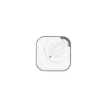 Localisateur compact en plastique recyclé pour un usage quotidien couleur blanc vue arrière
