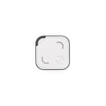 Localisateur compact en plastique recyclé pour un usage quotidien couleur blanc vue frontale