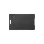 Localisateur ultrafin en plastique recyclé pour portefeuille couleur noir vue frontale