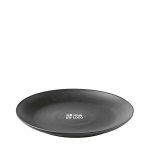 Assiette plate en céramique avec finition mate, fabriquée en Europe vue principale