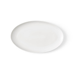 Plateau en céramique mate pour servir des aliments, fabriqué en Europe couleur blanc vue frontale