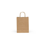 Sac en papier kraft recyclé certifié FSC 115 g/m² couleur naturel vue arrière