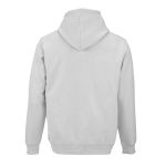 Sweat à capuche unisexe en coton biologique 300 g/m² couleur gris clair vue arrière