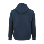Sweat à capuche unisexe en coton biologique 300 g/m² couleur bleu marine vue arrière