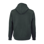 Sweat à capuche unisexe en coton biologique 300 g/m² couleur vert foncé vue arrière