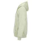 Sweat à capuche unisexe en coton biologique 300 g/m² couleur vert pastel troisième vue