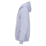Sweat à capuche unisexe en coton biologique 300 g/m² couleur bleu pastel troisième vue