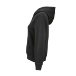 Sweat à capuche femme en coton biologique 300 g/m² Bondi couleur noir troisième vue