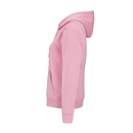 Sweat à capuche femme en coton biologique 300 g/m² Bondi couleur rose troisième vue