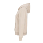Sweat à capuche femme en coton biologique 300 g/m² Bondi couleur beige troisième vue