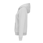 Sweat à capuche femme en coton biologique 300 g/m² Bondi couleur gris clair troisième vue