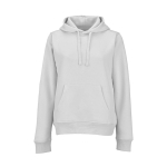 Sweat à capuche femme en coton biologique 300 g/m² Bondi couleur gris clair vue frontale
