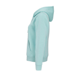 Sweat à capuche femme en coton biologique 300 g/m² Bondi couleur vert clair troisième vue