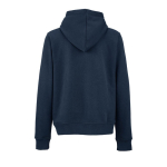 Sweat à capuche femme en coton biologique 300 g/m² Bondi couleur bleu marine vue arrière