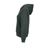 Sweat à capuche femme en coton biologique 300 g/m² Bondi couleur vert foncé troisième vue