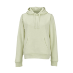 Sweat à capuche femme en coton biologique 300 g/m² Bondi couleur vert pastel vue frontale