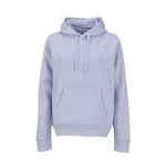 Sweat à capuche femme en coton biologique 300 g/m² Bondi couleur bleu pastel vue frontale