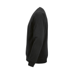 Sweat-shirt unisexe en coton bio, molleton brossé 300 g/m², Waikiki couleur noir troisième vue