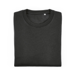 Sweat-shirt unisexe en coton bio, molleton brossé 300 g/m², Waikiki couleur noir deuxième vue frontale