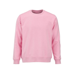 Sweat-shirt unisexe en coton bio, molleton brossé 300 g/m², Waikiki couleur rose vue frontale